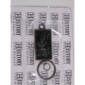 The History Channel Club Life Member Eagle Keychain Key Ring Brand New